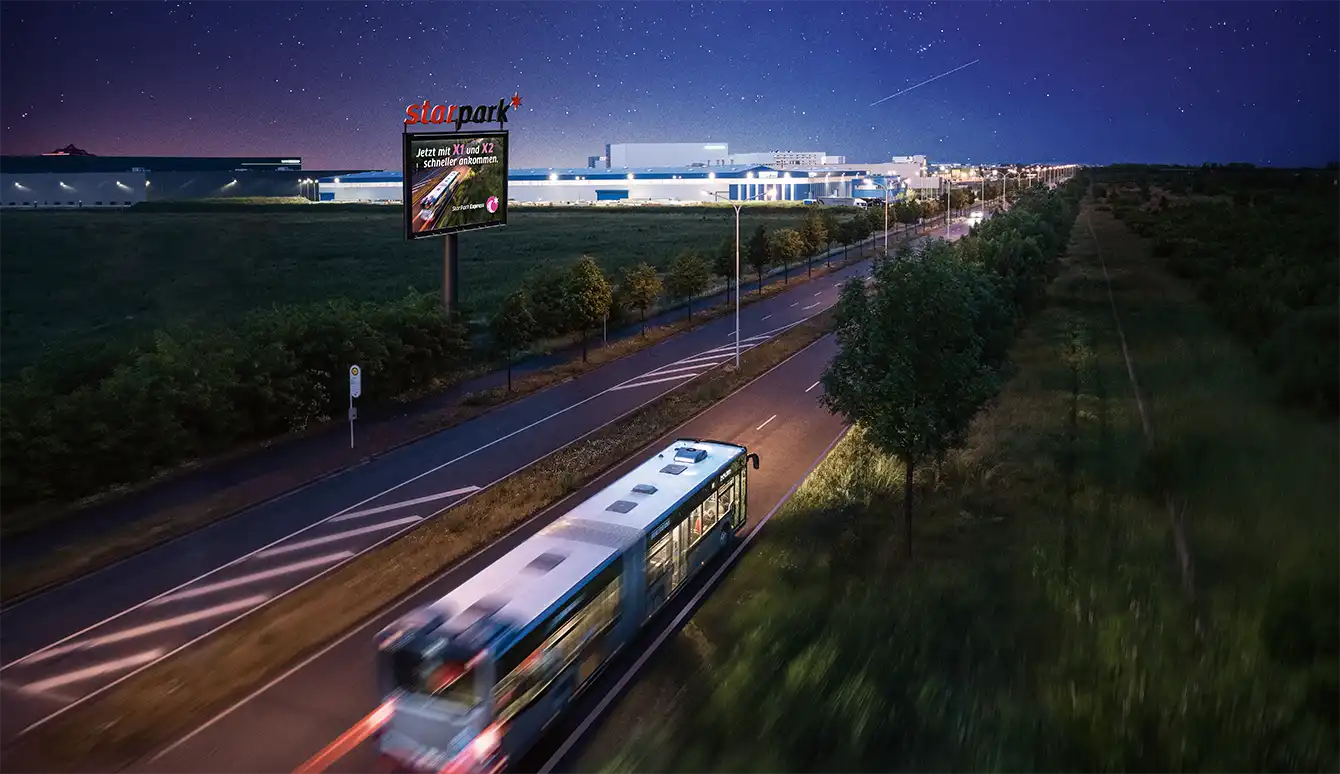 Stadtwerke Halle Jahresperspektivbericht 2023 – Nachhaltigkeit – Die Buslinien X1 und X2 verkehren zur Früh- und Spätschicht direkt
und schnell zum Industriegebiet Star Park Halle A14